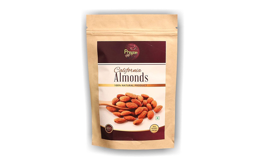 Preyaani California Almonds    Pack  250 grams